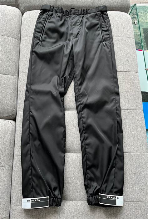 prada track pants mens sale|Prada nylon gabardine track pants.